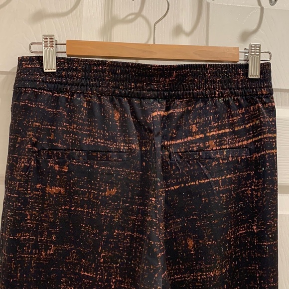 H&M Wide Cut High Rise Satin Pattern Pants - Picture 5 of 13